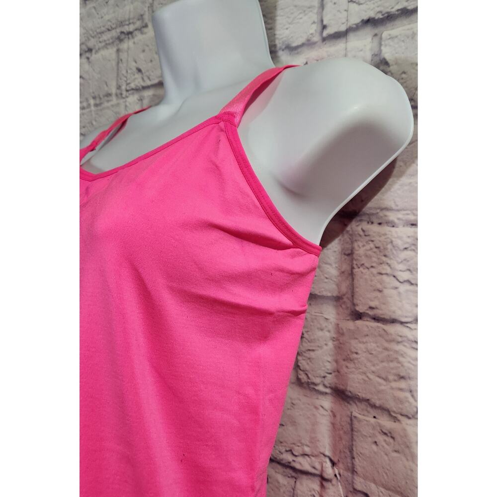 Ultra Teeze Maternity Hot Pink Tank Top One Size Lightweight Soft Stretchy - Picture 2 of 4